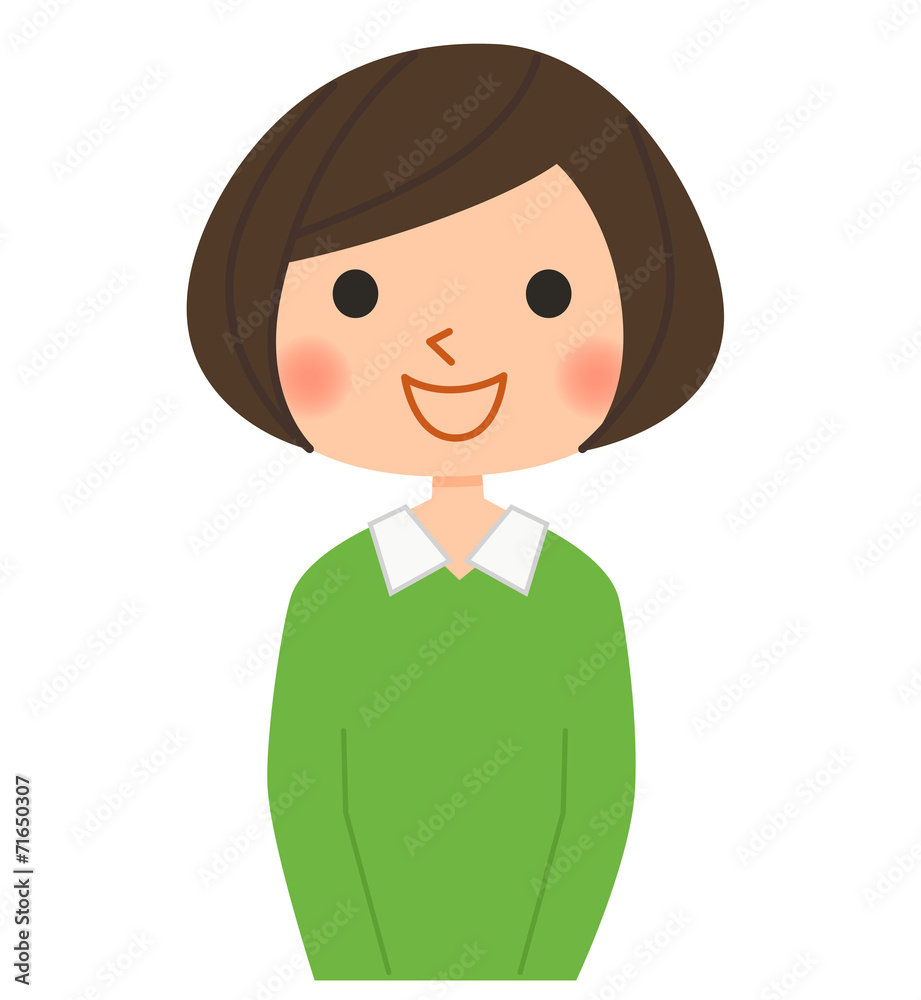 女性-笑顔 女性-笑顔