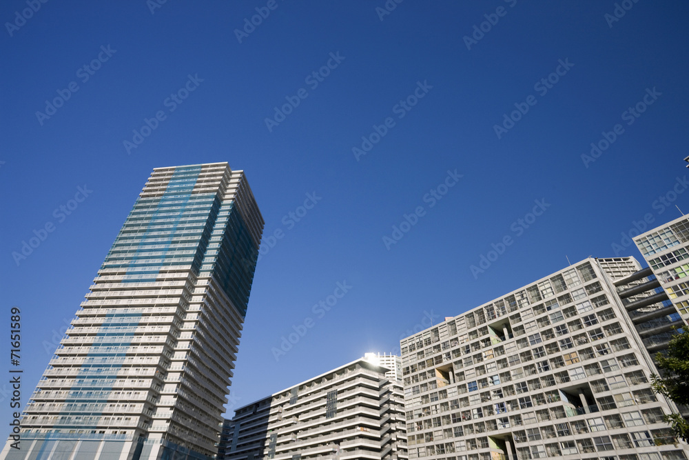 東雲の高層住宅街