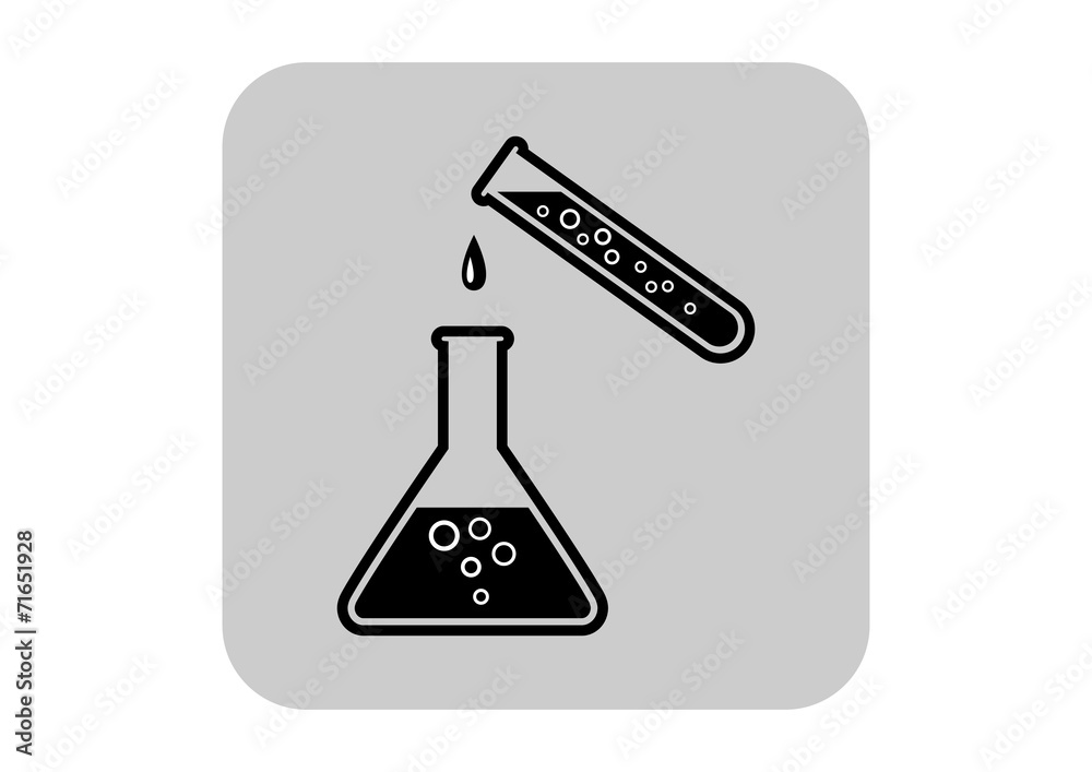 Laboratory glass icon Laboratory glass icon