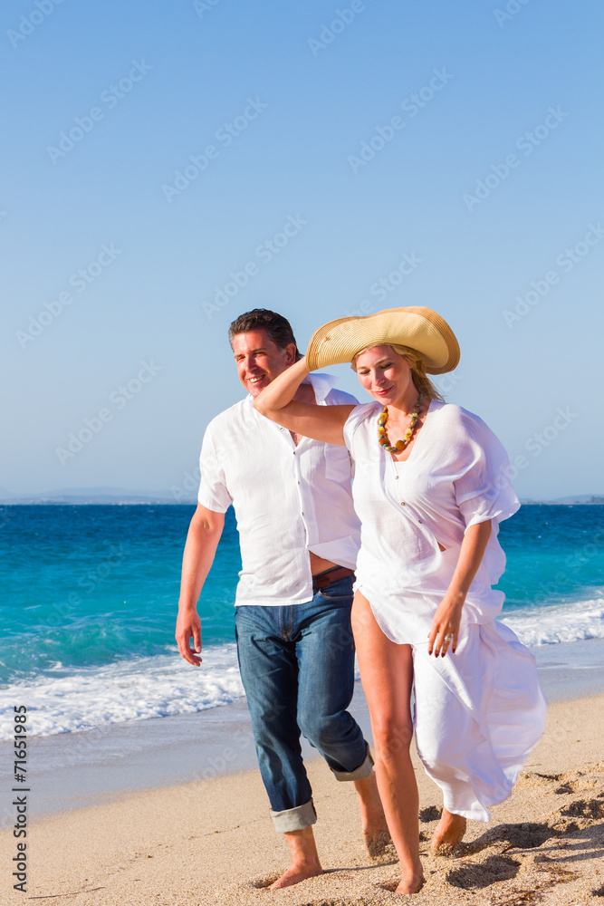 Mature couple at the beach