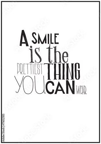 Naklejka na ścianę Prosty czarno-biały plakat z motywacyjnym zwrotem