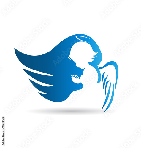 Obraz na płótnie Angel logo vector design