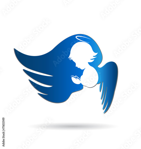 Angel logo icon vector