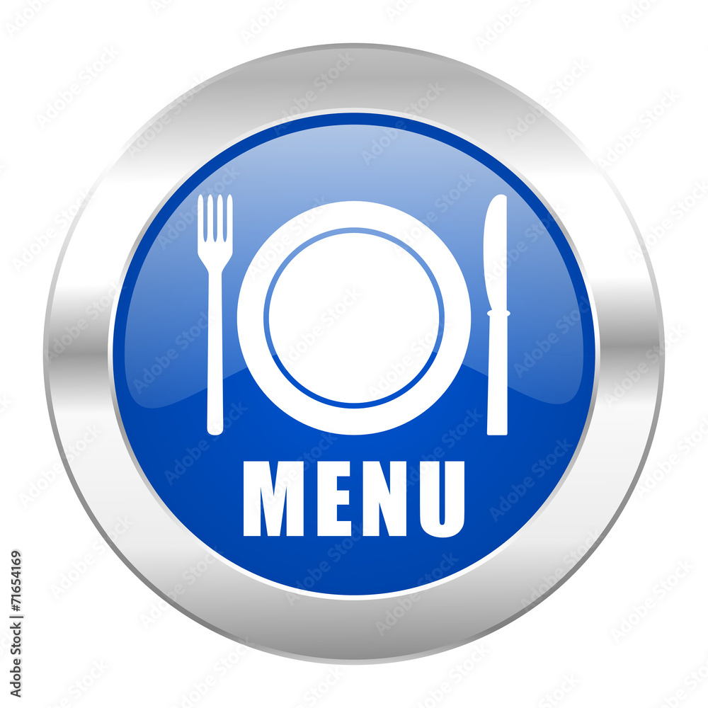 menu blue circle chrome web icon isolated menu blue circle chrome web icon isolated