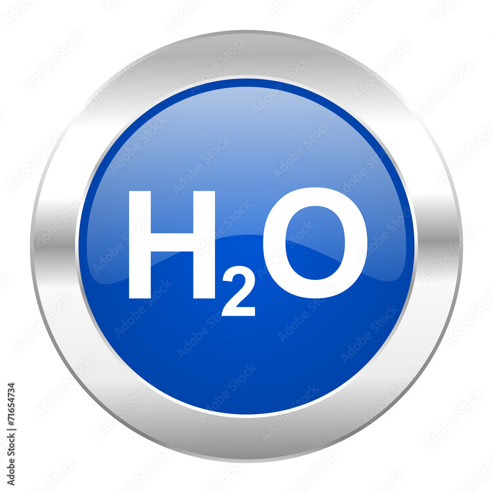 water blue circle chrome web icon isolated water blue circle chrome web icon isolated