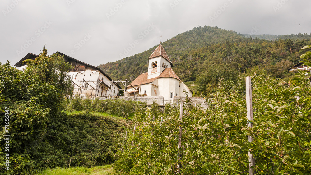 Meran, Algunder Waalweg, St. Peter, Kirche, Südtirol, Italien
