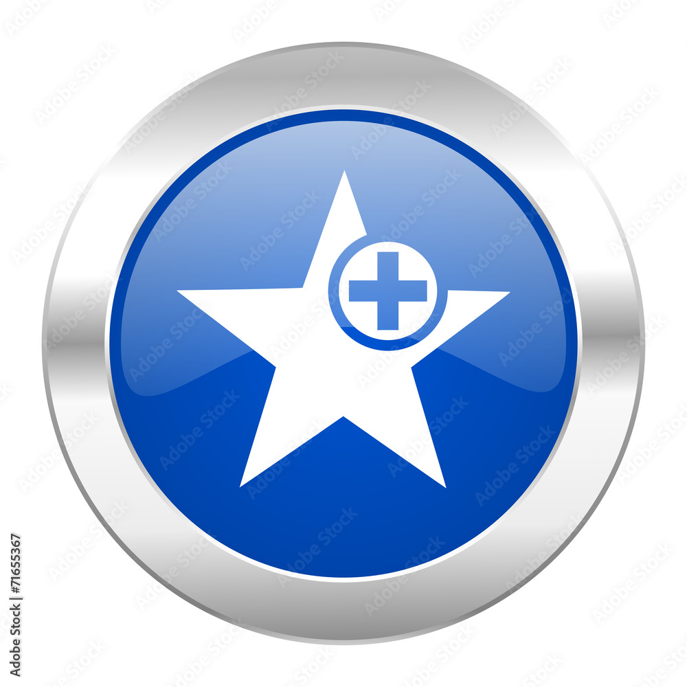 star blue circle chrome web icon isolated star blue circle chrome web icon isolated