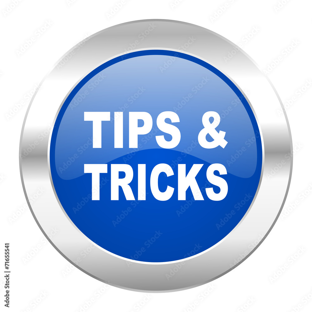tips tricks blue circle chrome web icon isolated tips tricks blue circle chrome web icon isolated