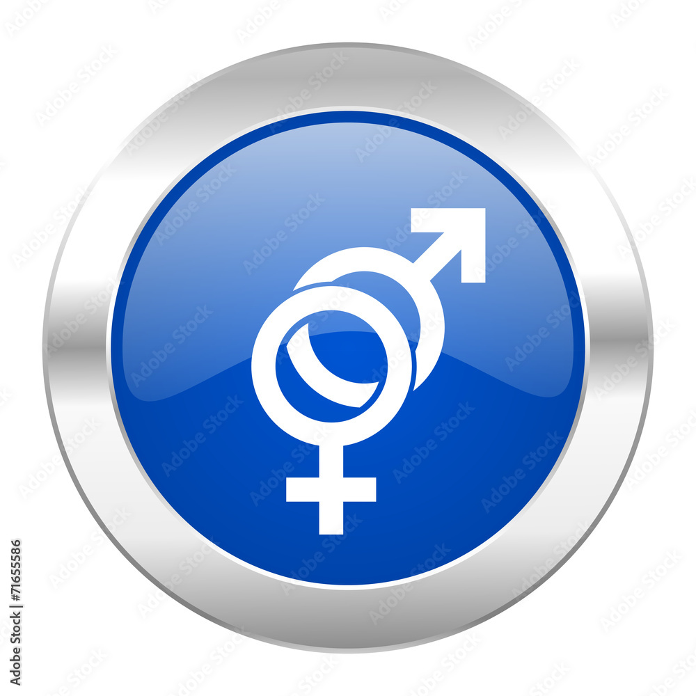sex blue circle chrome web icon isolated sex blue circle chrome web icon isolated