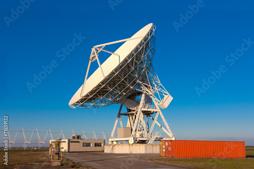 VLA Very Large Array radio telescope dishes facing up