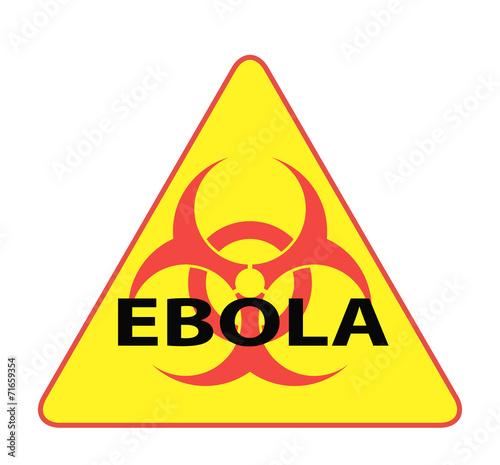 Ebola Biohazard virus danger sign  photo