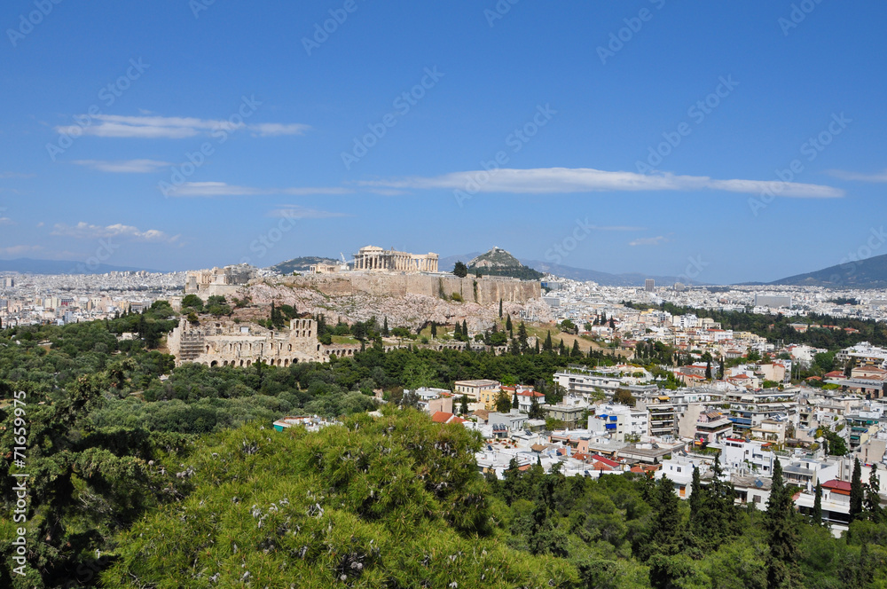 panoramic view athens greece