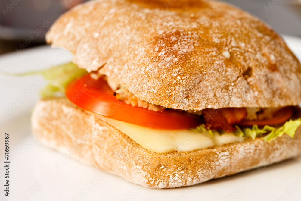 sandwich with chicken sandwich with chicken