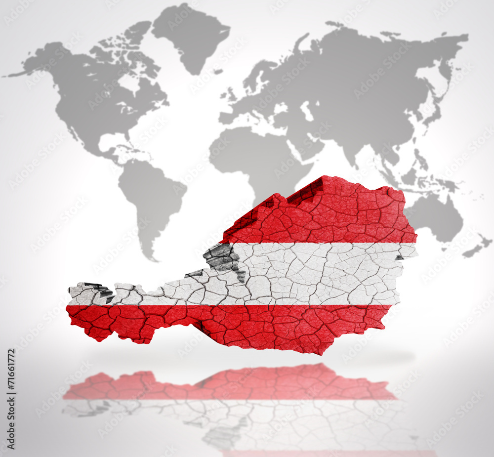 Fototapeta premium Map of Austria