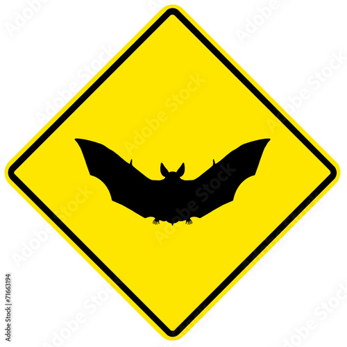 Sinal de perigo - morcegos photo