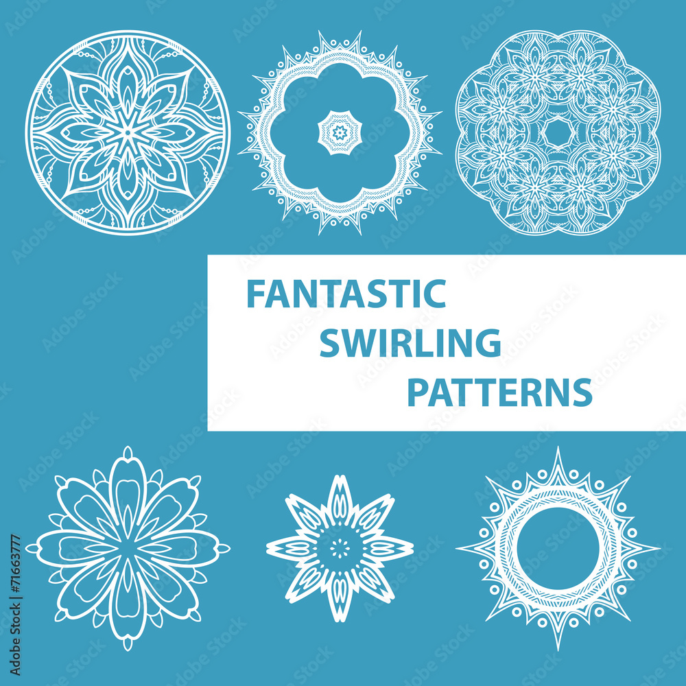 Blue Round Patterns Blue Round Patterns
