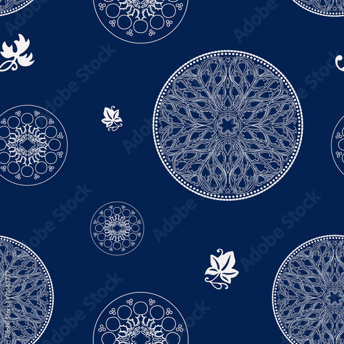 rosette seamless pattern