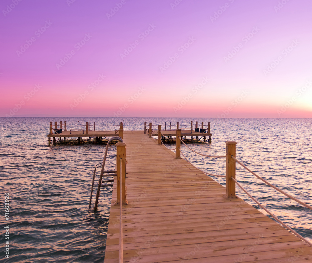 Wooden Pier at sunset