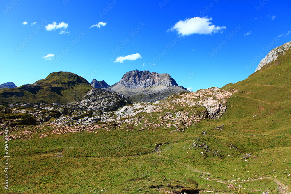 Fototapeta premium Wandern im Vorarlberg