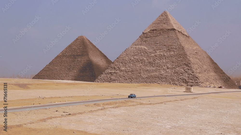 Great Pyramids on the background of Cairo. Egypt Great Pyramids on the background of Cairo. Egypt