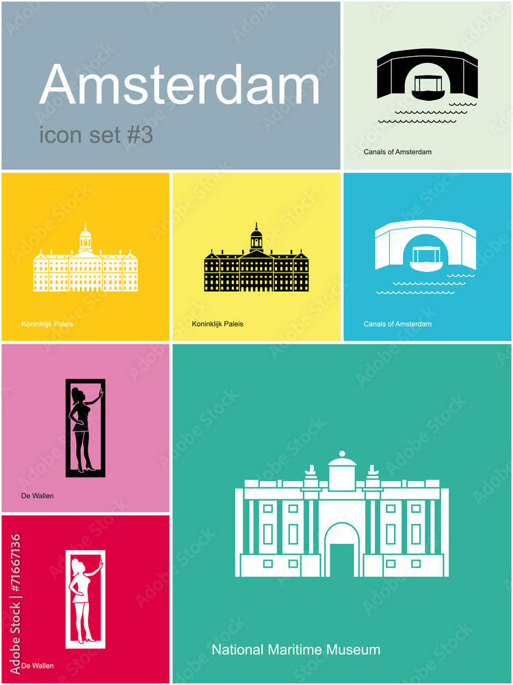 Fototapeta premium Icons of Amsterdam