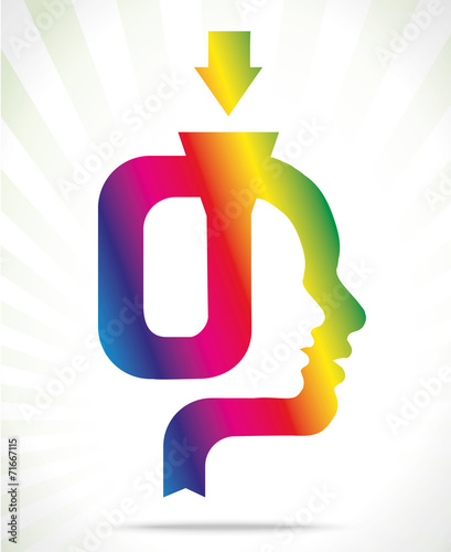 colorful head