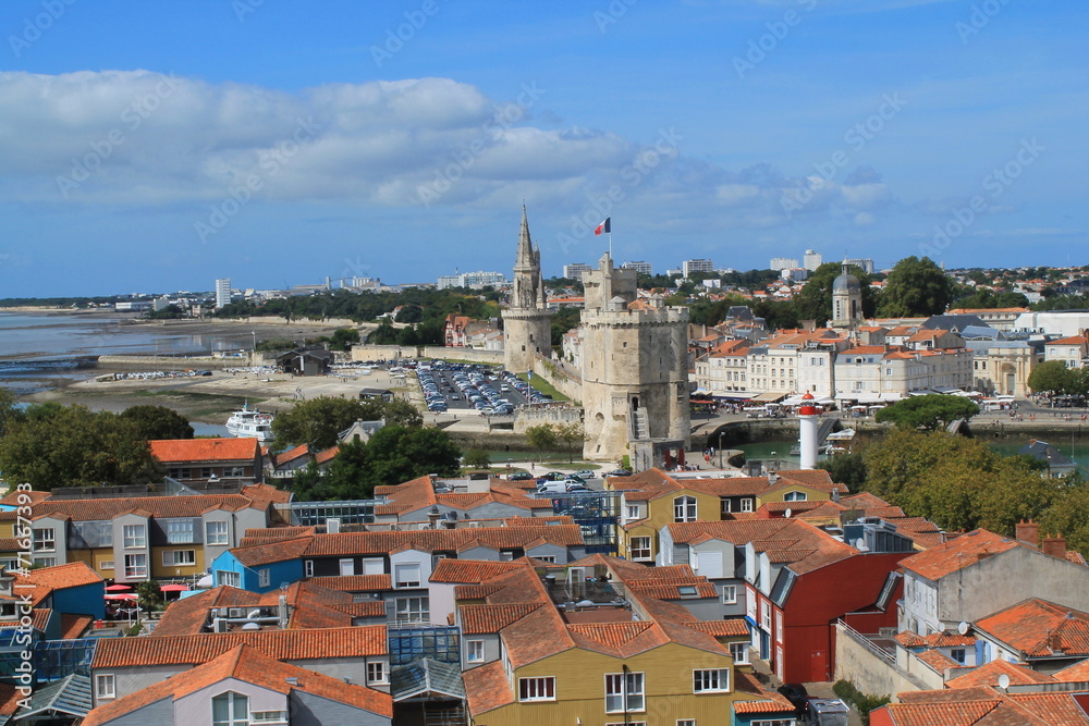 Vue panoramique sur La Rochelle, France