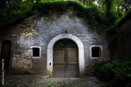 Fototapeta Naklejka Na Ścianę i Meble -  old wine cellar door