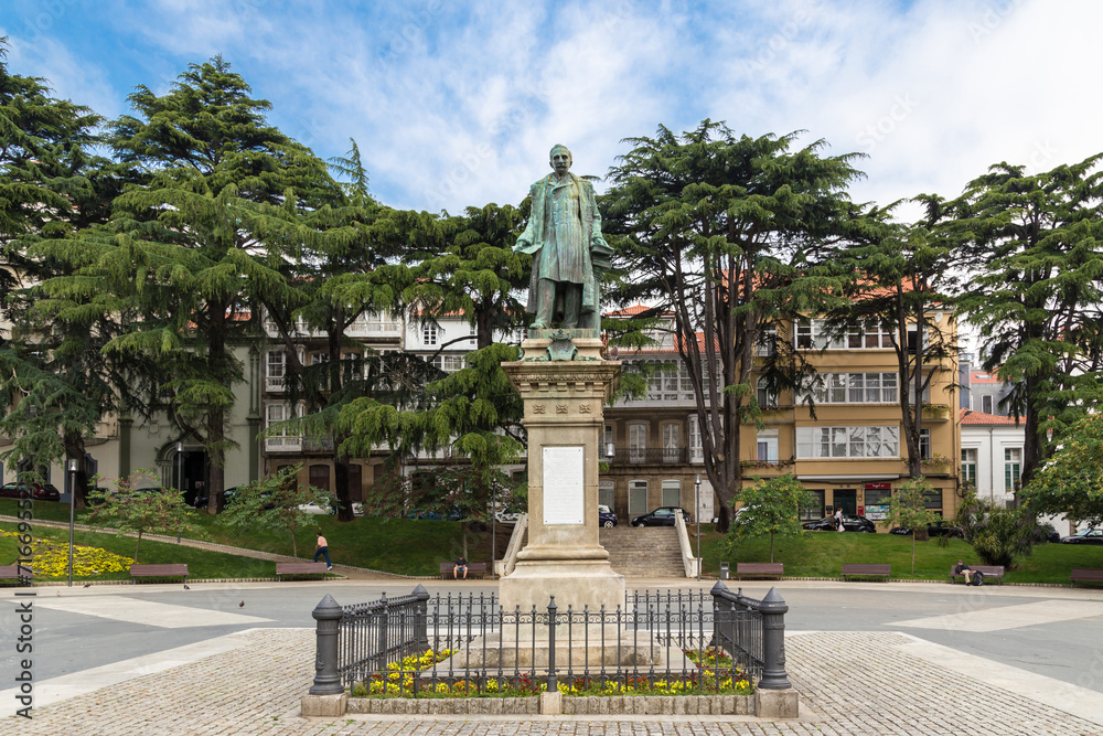 Square with statue
