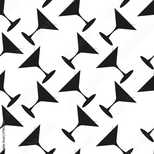 Martini seamless vector pattern