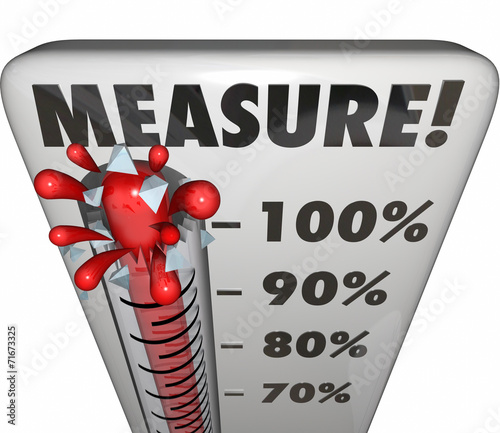 Measure Word Thermometer Level Rating Rising Increase Goal photo