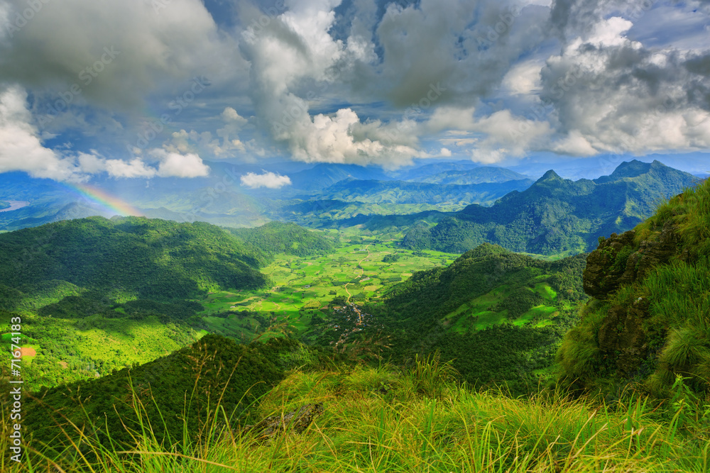 View of Phu Chi Fa mountain