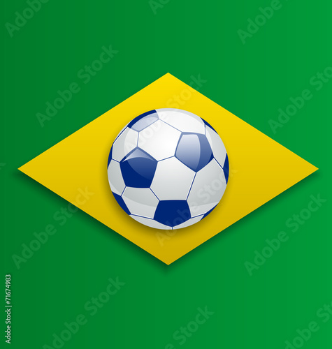 Soccer ball  concept for Brazil 2014 football championship