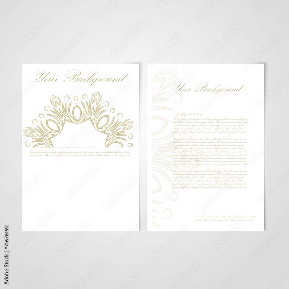 Vector Elegant background with lace ornament .