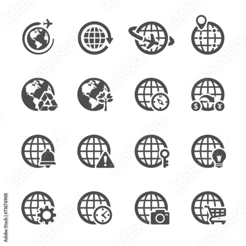 global communication icon set 2, vector eps10