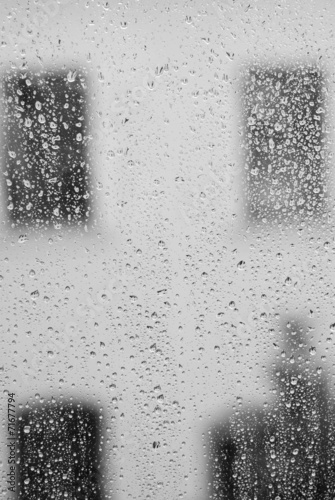 Window Raindrops - Stock Image