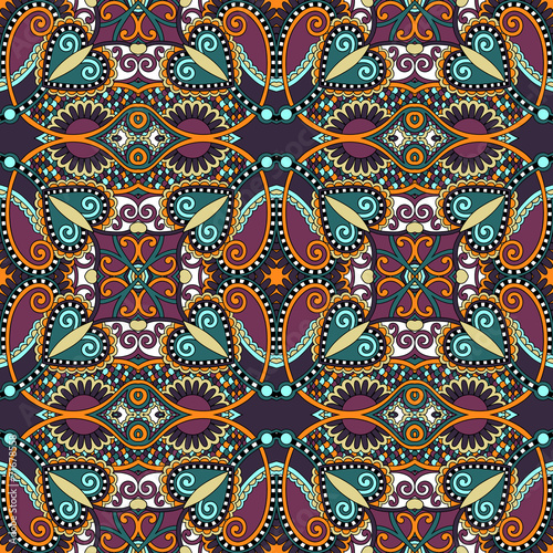 seamless geometry vintage pattern, ethnic style ornamental backg