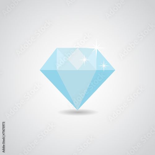 Diamond flat VECTOR icon.