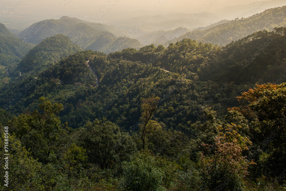 Obraz premium mountain and light