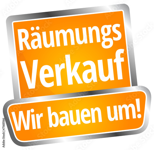 Räumungsverkauf - Wir bauen um!