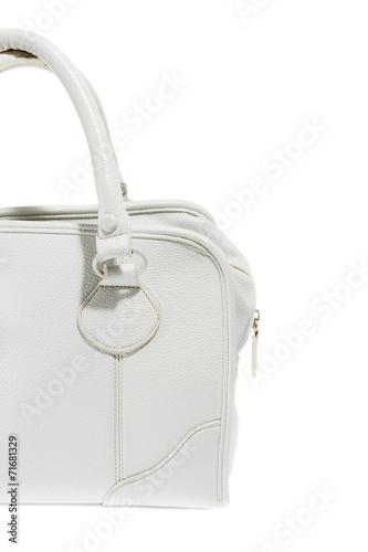 Preview ladies fashionable white leather handbag