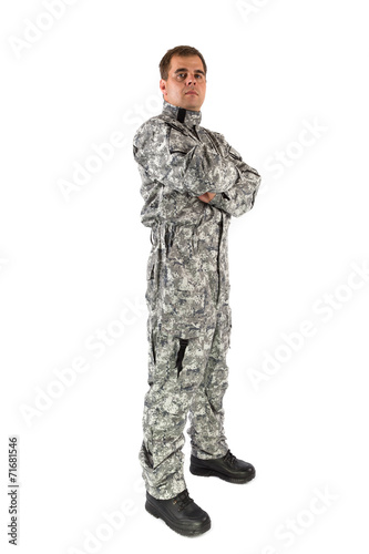Soldier isolated