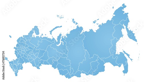 Map of Russian Federation photo
