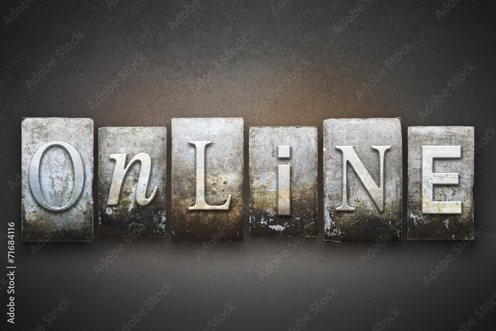 Naklejka premium Online Letterpress