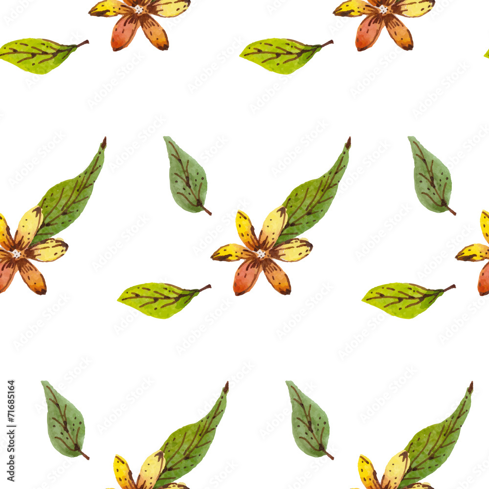 Background with watercolor flowers Background with watercolor flowers