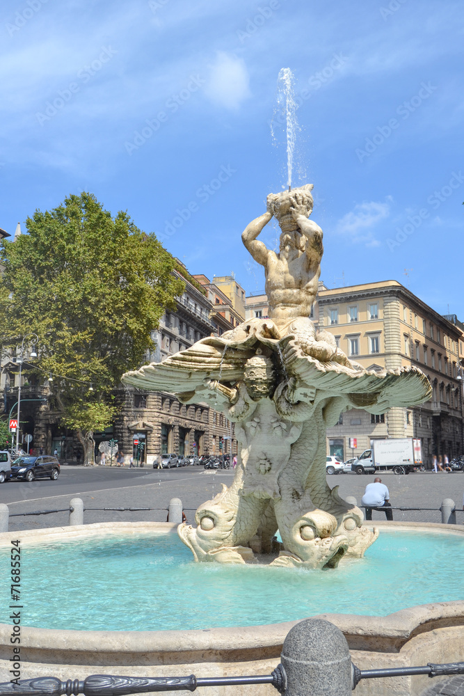Obraz premium Fontana del tritone