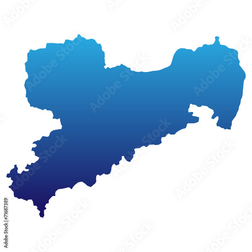 Sachsen in blau