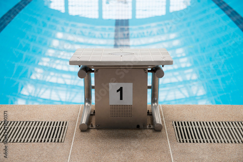 Swimming pool starting block No.1