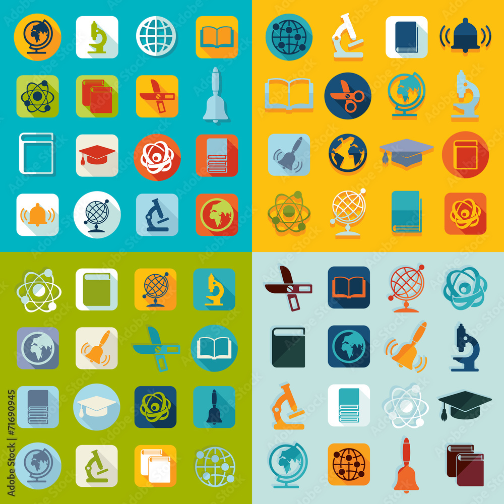 Set of education icons Set of education icons