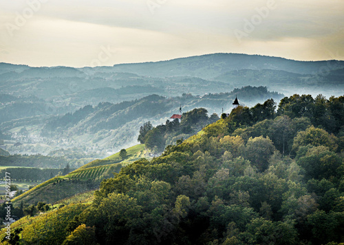 Piramida and Kalvarija Hill Maribor, HDR photo